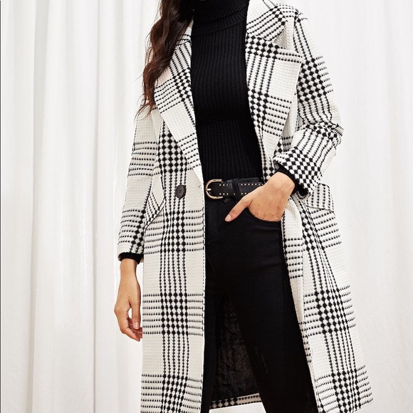 SHEIN Jackets & Blazers - Lightweight Plaid Jacket